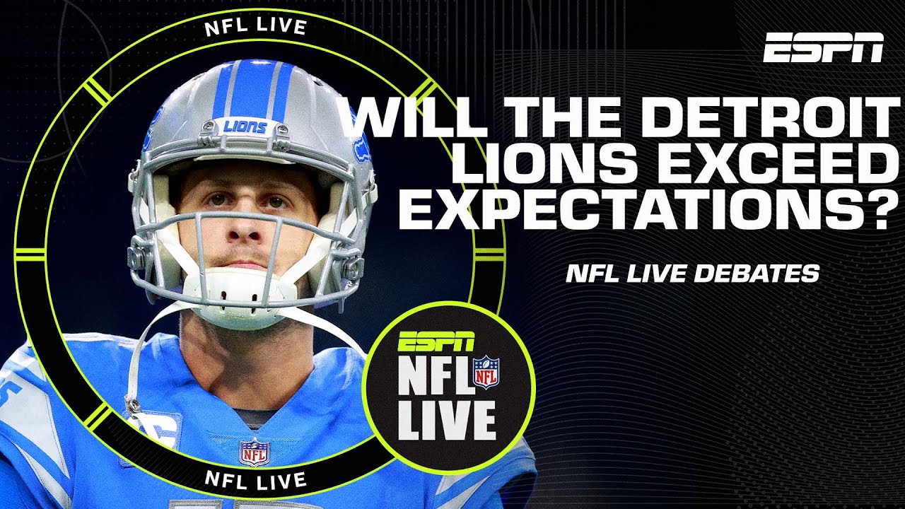 Will The Detroit Lions Exceed Expectations This Season? NFL Live ...