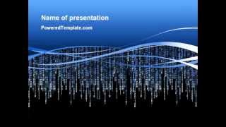 Matrix Theme PowerPoint Template by PoweredTemplate.com