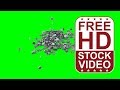 Free Stock Videos - silver coins falling on green screen slow motion effect