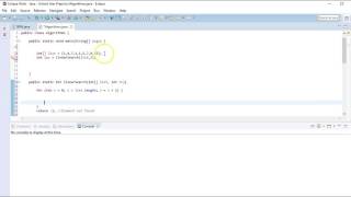 Core Algorithms - Linear Search: Java