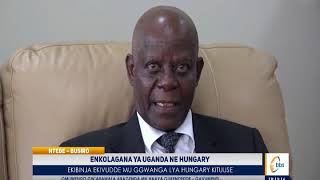 Omubaka wa Hungary mu Uganda, Prof  Sir  Gordon BK Wavamunno asanyukidde enkolagana y’eggwanga