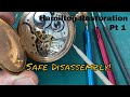 How To SAFELY Disassemble Pocket Watch Before You Start Restoring -Hamilton Pt 1