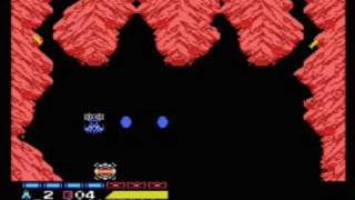 Salamander MSX Glitch - Boss is Afraid of Power-ups.