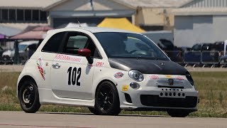 700HP!? Abarth 500 crazy turbo sound - Drag Race 1/4 Mile