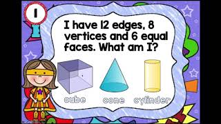 3D Shapes | Superpower Riddle Powerpoint | Distance Learning
