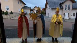 Sternsinger in Hünfelden 2021 an der Haustür