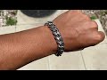 harlembling 12mm 925 silver cuban link bracelet with moissanite clasp review