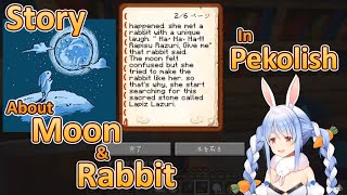 Story about the moon and rabbit in Pekolish