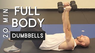 20 Min Killer Full Body Dumbbell Workout (Home Strength Training)