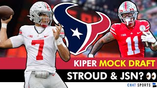 Houston Texans Draft Rumors: C.J. Stroud AND Jaxon Smith-Njigba To Texans In Mel Kiper’s Mock Draft