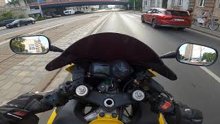 CBR f4i onboard way to work