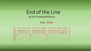 End of the Line by the Traveling Wilburys - Easy chords and lyrics