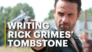Rick Grimes' Tombstone Written By 'The Walking Dead' Cast
