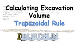 Calculating Excavation Volume   Trapezoidal Rule