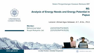 2024 (Group 6) Analysis of Energy Needs and Energy Potential in Papua