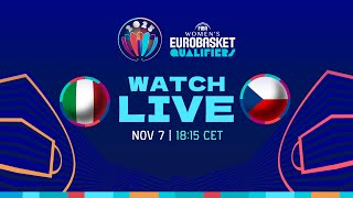 Italy v Czechia | Full Basketball Game | FIBA Women's EuroBasket 2025 Qualifiers