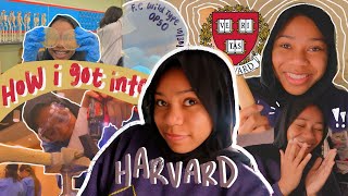 how i got into harvard 📚 *stats, extracurriculars, essays, & more*