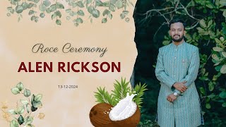 ROCE CEREMONY ALEN RICKSON CRASTA | JAY PHOTOGRAPHY | TRADITIONAL CEREMONY  | MANGALORE  WEDDING