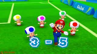 Mario and Sonic at The Rio 2016 Olympic Game (3DS)- Football- Team Mario vs Team Shadow
