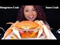 SEAFOOD BOIL MUKBANG , SNOW CRAB LEGS , DUNGENESS CRAB , BLOVES SAUCE