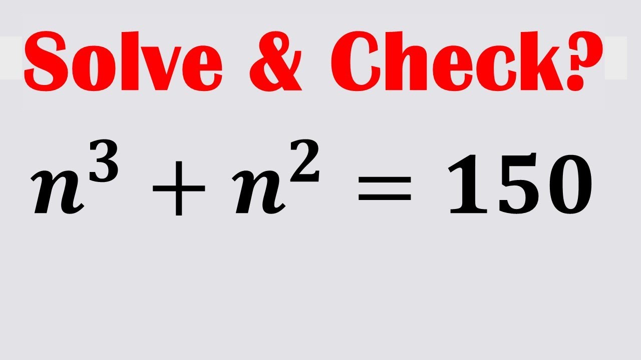 A Good Math Olympiad Algebra Equation | Math Olympiad Questions ...