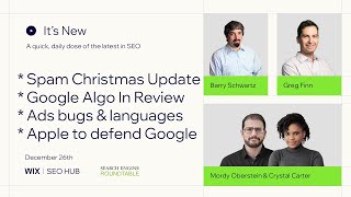 It’s New 12/26: Google Christmas Spam Update, Algos, Ads, Apple \u0026 More