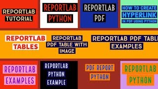 REPORTLAB|REPORTLAB PYTHON TUTORIAL|How To Add Image in PDF Table using Python|PART:27