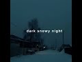 dark snowy night daniel.mp3 slowed reverb 1 hour