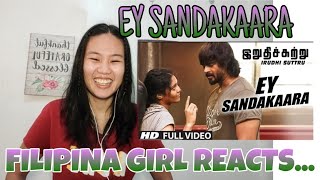 Ey Sandakaara Full Video Song Reaction || "Irudhi Suttru" || R. Madhavan, Ritika Singh