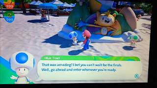 Mario and Sonic at The Rio 2016 Olympic Games Mario Peach Sonic and Blaze vs Three Team Mii