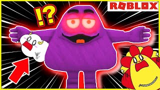 誕生日をお祝いしていたらテレビの中に吸い込まれた！？【ロブロックス・ROBLOX】【マクドナルド・McDonald・グリマス・grimace shake】ゲーム実況｜★サンサンキッズGAMES★