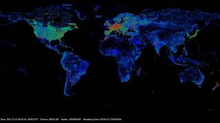 OpenStreetMap nodes history 2006 - January 2018