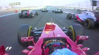 Alonso's Lightning First Lap | 2012 Abu Dhabi Grand Prix