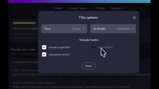 Crreo AI Title Generator | From Script to Click-Worthy Title in Seconds