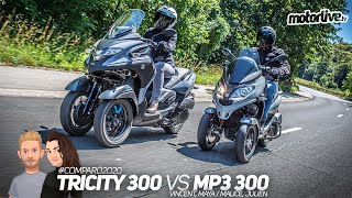 YAMAHA TRICITY 300 VS PIAGGIO MP3 300 HPE | COMPARATIF