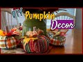 DIY Pumpkin Decor |  Scrap Buster | The Sewing Room Channel