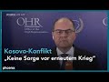 phoenix tagesgespräch mit Christian Schmidt (CSU) zum Konflikt im Kosovo am 31.05.23