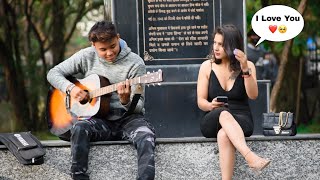Randomly Singing In Public & Impressing😍Cute Girl With Love Songs | Reaction Video Prank | Jhopdi K