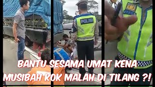 Niat Menolong Sesama Sopir Muatan Di Jalan Malah Ditilang Polisi