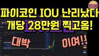 PiCoin IOU price went crazy!! It costs 280,000 won each!!