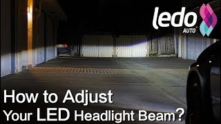How to Aim and Adjust an LED Headlight Bulb Light  Beam