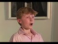 English Boy Soprano Max Thomas sings Blow, Blow, thou winter wind by Thomas Arne