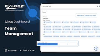 EZLOGZ DASHBOARD: TEAM MANAGEMENT