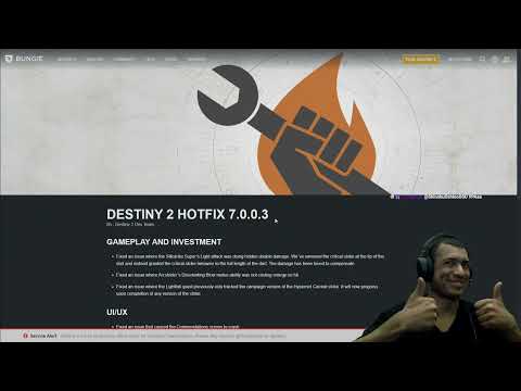 Destiny 2  Патч 7.0.0.3, нерф ульты Нитевого Охотника и отключение серверов  Не заходите до 22 мск