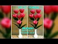 TULIP GEMBUL ( SEMOX )  DARI BAHAN STOCKING ( how to make stocking flowers ) DIY