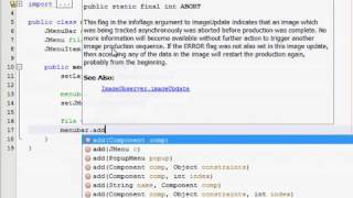 Java GUI Tutorial 8 Menus