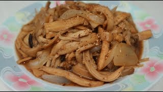 STIR-FRIED MUSHROOM 버섯볶음 BEOSEOT BOGGEUM - VEGAN RECIPE