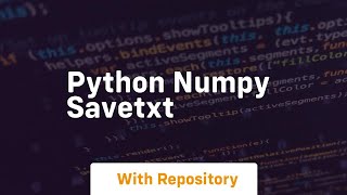 python numpy savetxt
