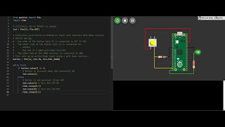 UCI Raspberry Pi Course – Module 4 Assignment: LED Blinks or Stays On Based on Button Input
