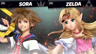 Super Smash Bros. Ultimate - Battle #1556 Sora VS Zelda